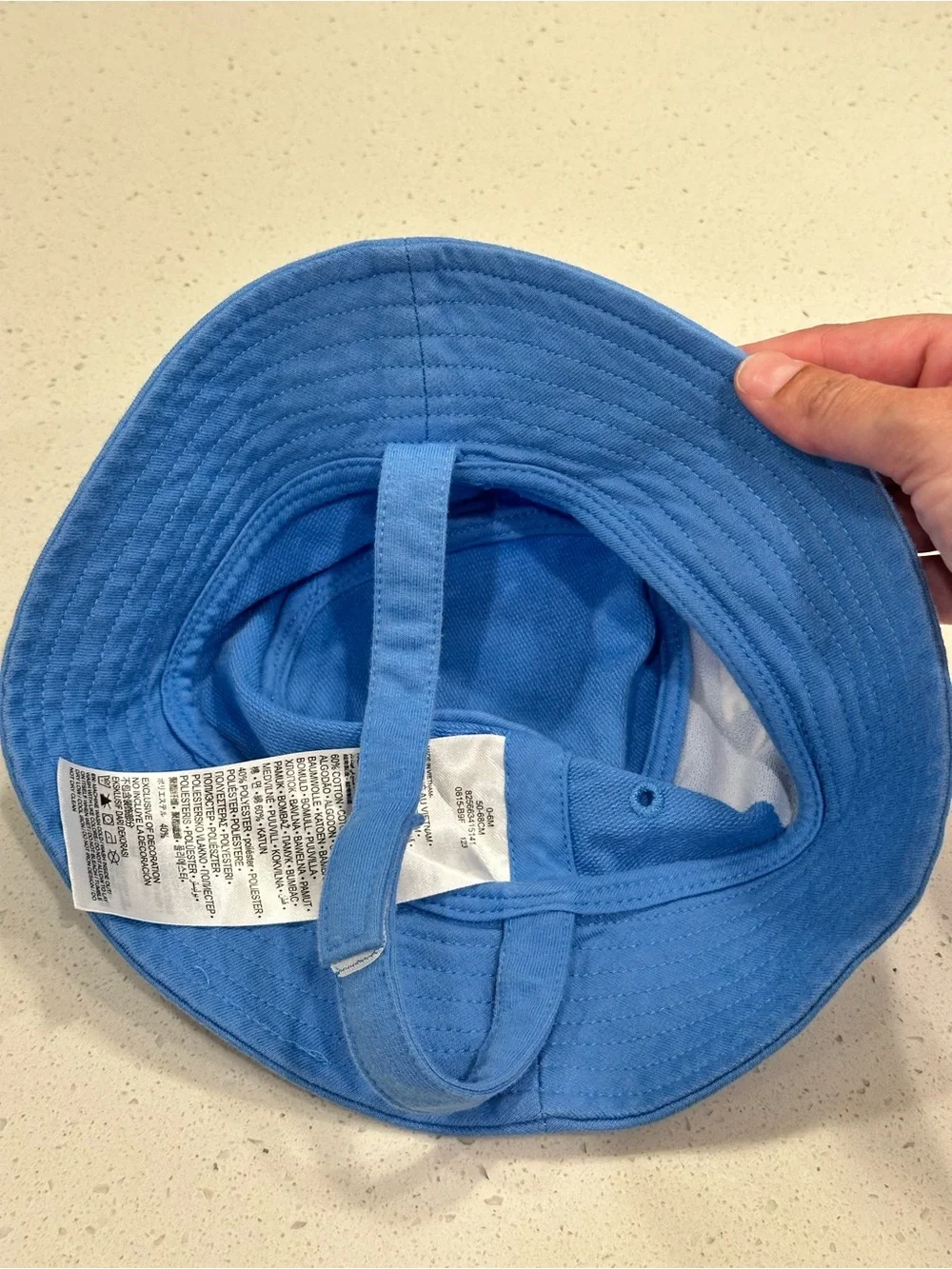 Nike Baby Bucket Hat Blue Swoosh 0-6 Months 50-68cm